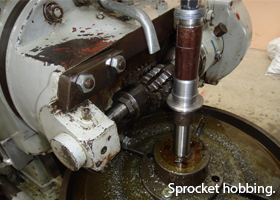 Sprocket hobbing.