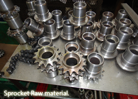 Sprocket raw material.